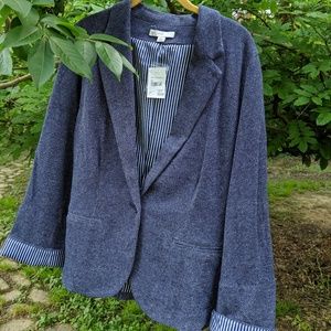 Ladies Large Denim look stretch jacket